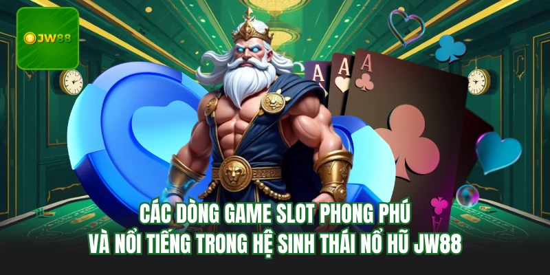 Nổ Hũ JW88 - Thiên Đường Quay Hũ Giải Trí Nhận Thưởng Khủng 3 Các dòng game slot phong phú và nổi tiếng trong hệ sinh thái nổ hũ JW88
