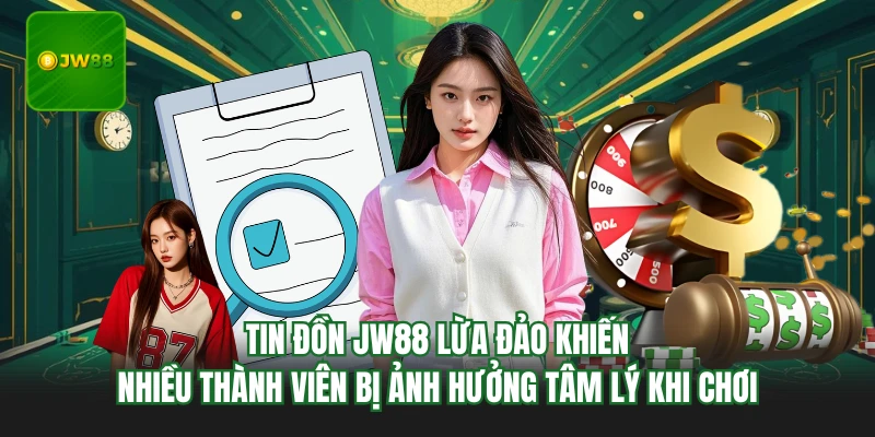 JW88 Lừa Đảo - Sự Thật Về Nhà Cái Hot Bậc Nhất Thị Trường 1 Tin đồn JW88 lừa đảo khiến nhiều thành viên bị ảnh hưởng tâm lý khi chơi
